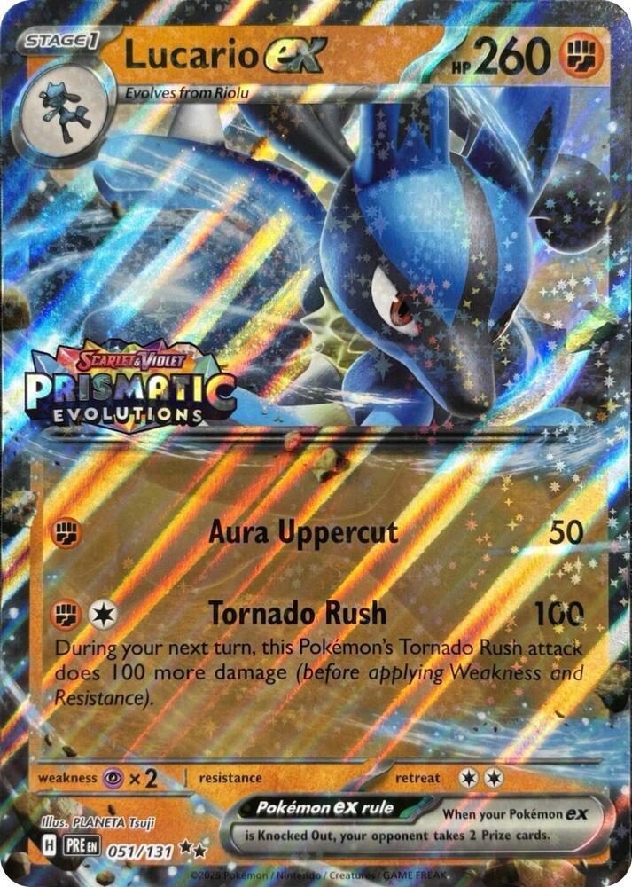 Prismatic Evolutions Lucario [Stamped] Pokémon card